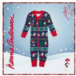Hanna Andersson Gnome Christmas Holiday Pajamas  Size 60 * 3-6 Months * 3M * 6M